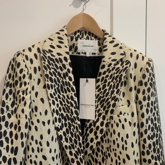 Emerson Fry Leopard Wingtip Coat - Picture 6 of 15